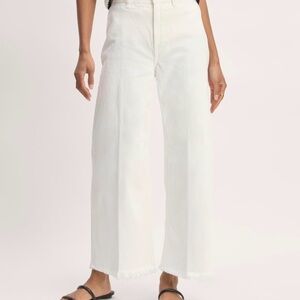 EVERLANE the Cropped Mariner Jean, size 28 in Ecru